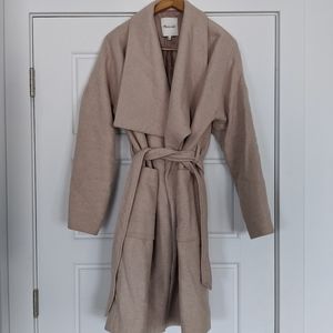 Madewell Delancey Wool Wrap Coat